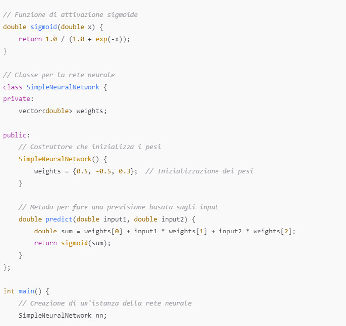 linguaggio C++ per intelligenza artificiale